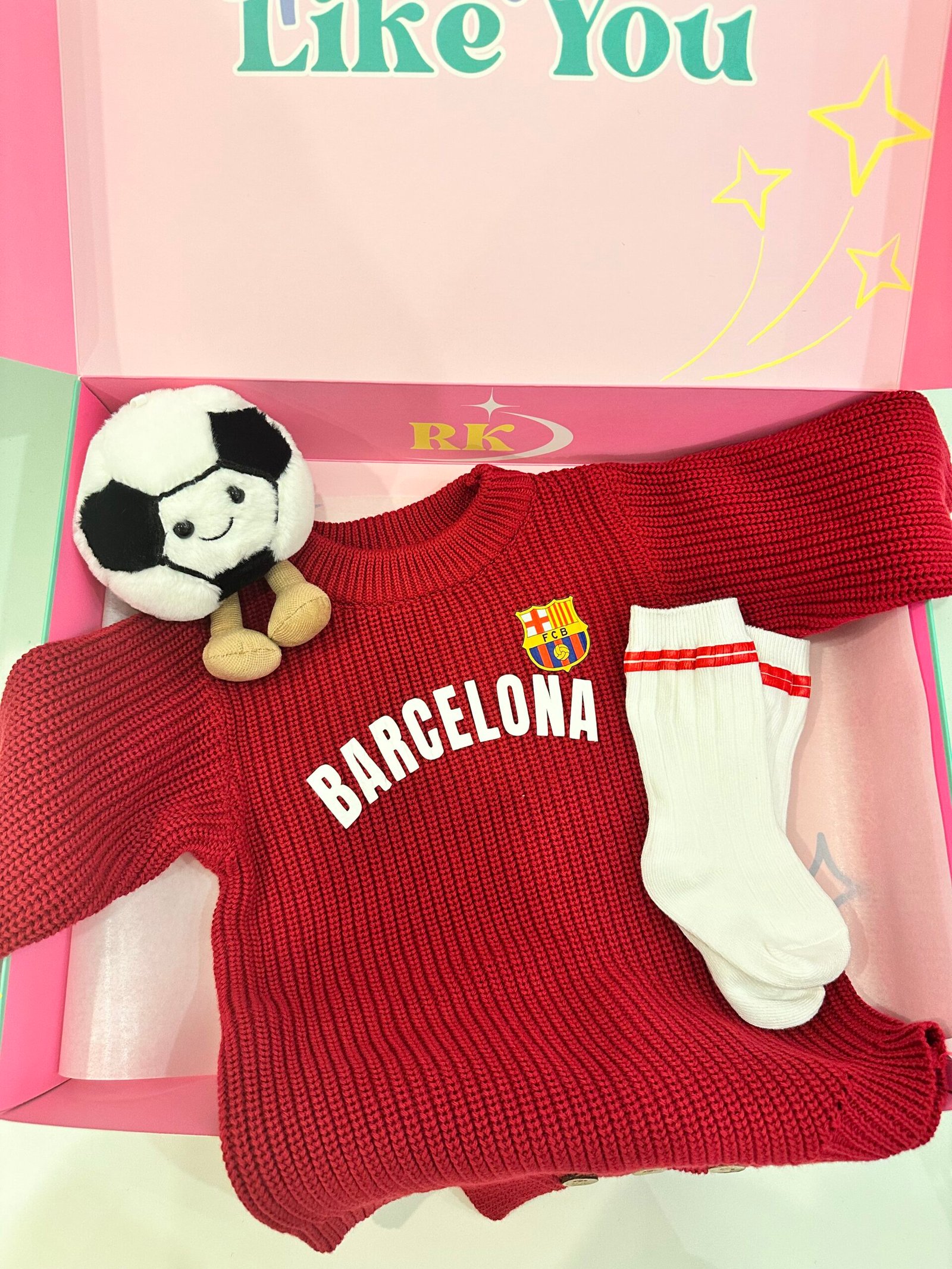 Barcelona Baby Soccer Knit Set - Image 2