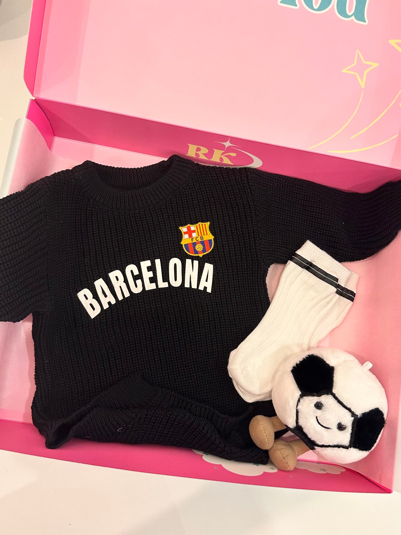 Barcelona Baby Soccer Knit Set