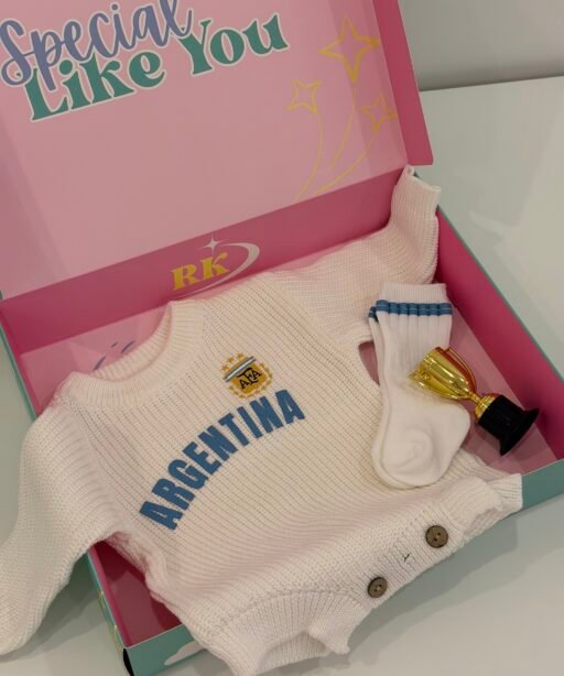Argentina Baby Soccer Knit Set