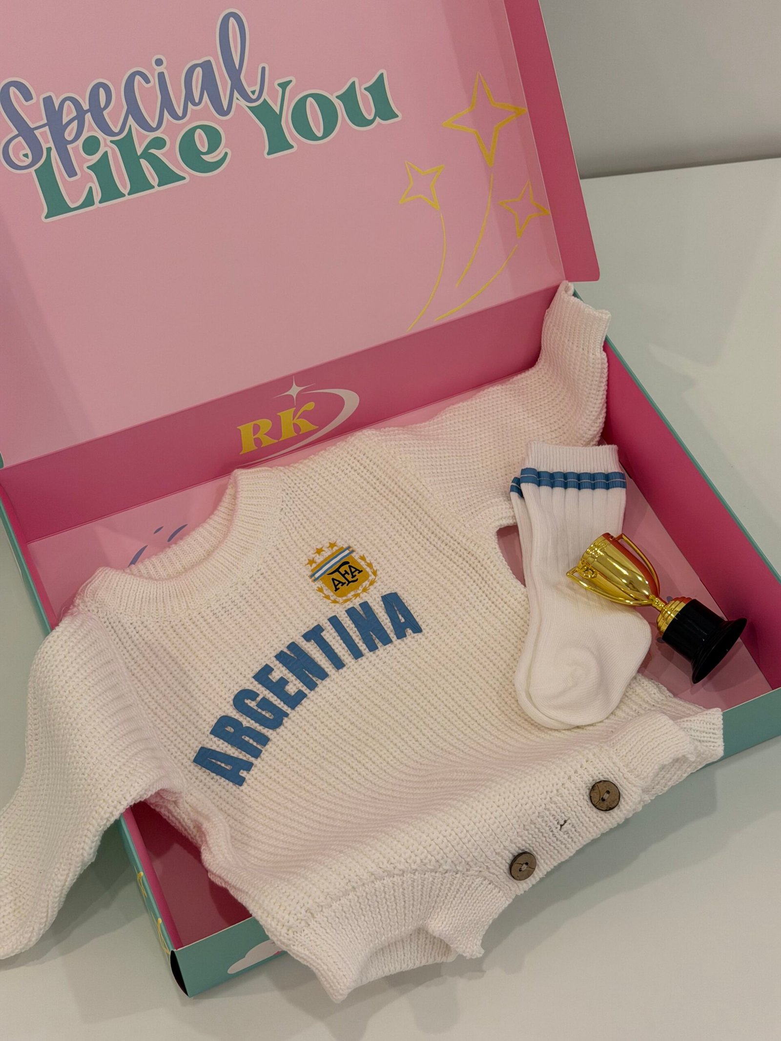 Argentina Baby Soccer Knit Set
