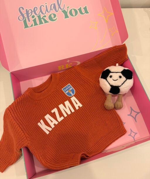 Customized Soccer Kids Knit Sweater