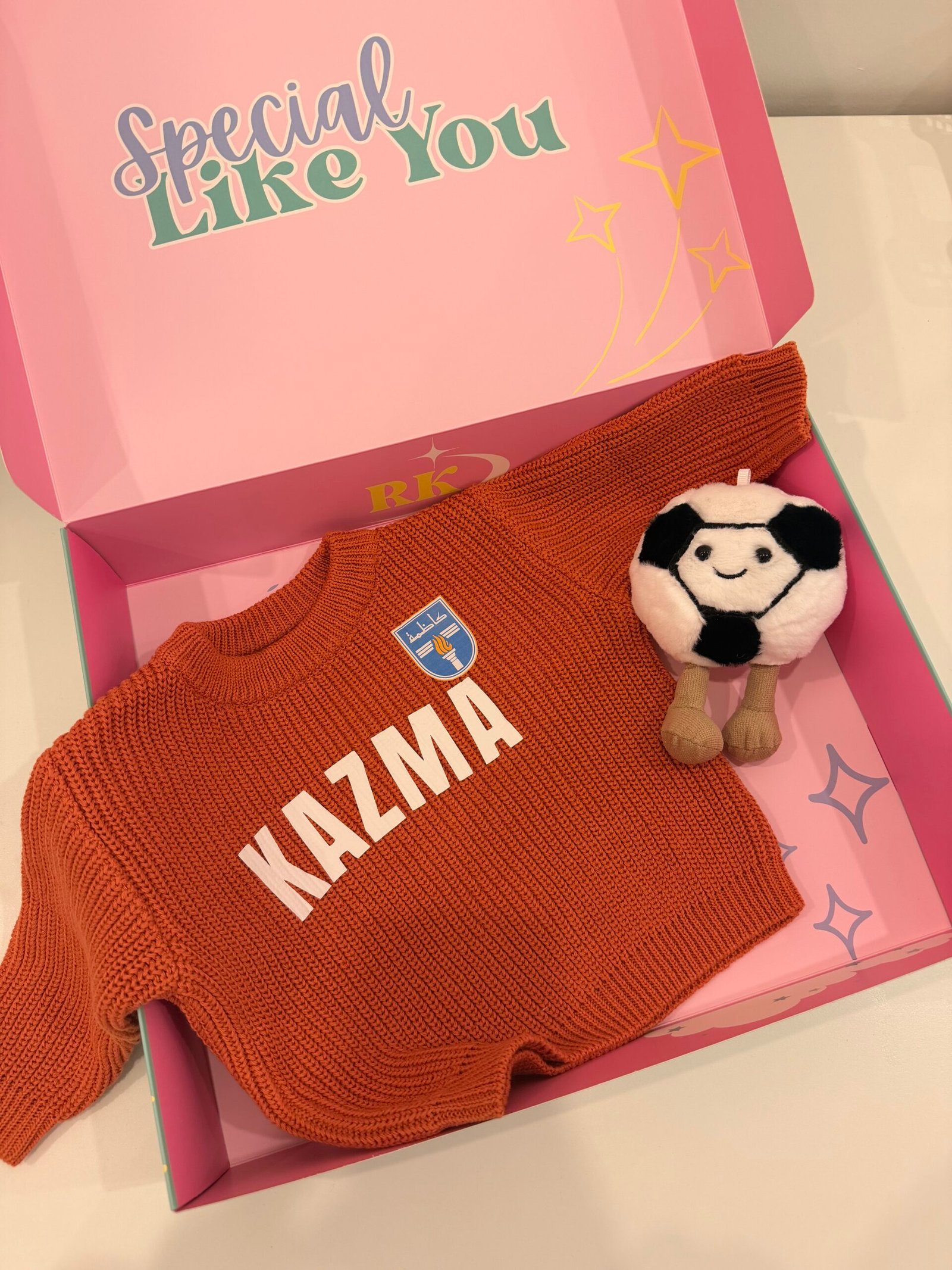 Customized Soccer Kids Knit Sweater