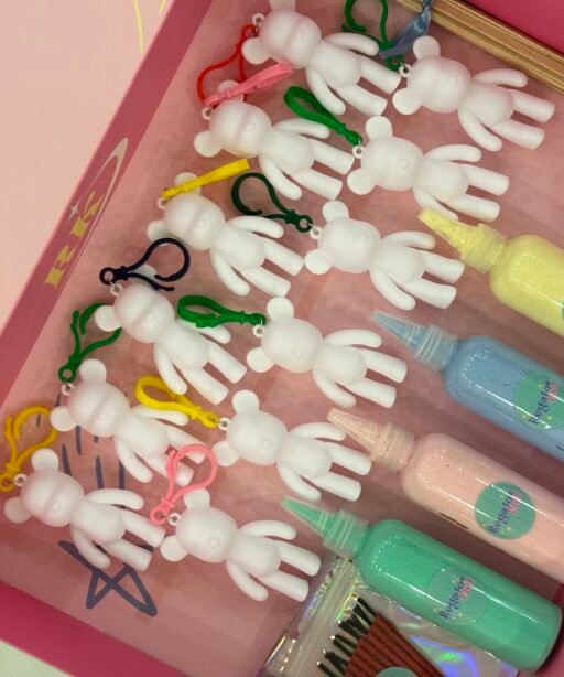 Alternative view of Mini Bear Drip Keychain Set