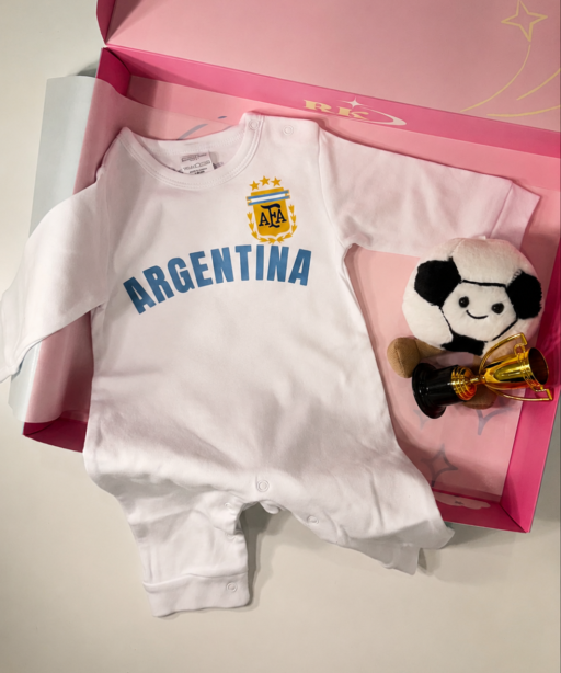 Argentina Baby Soccer Onesie