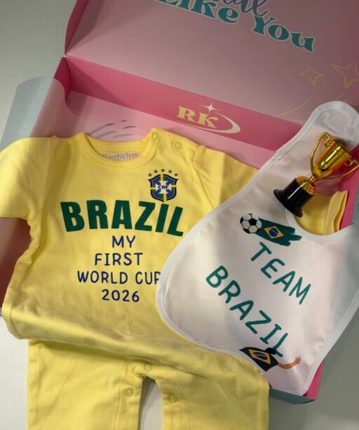 Alternative view of Brazil Baby World Cup Onesie