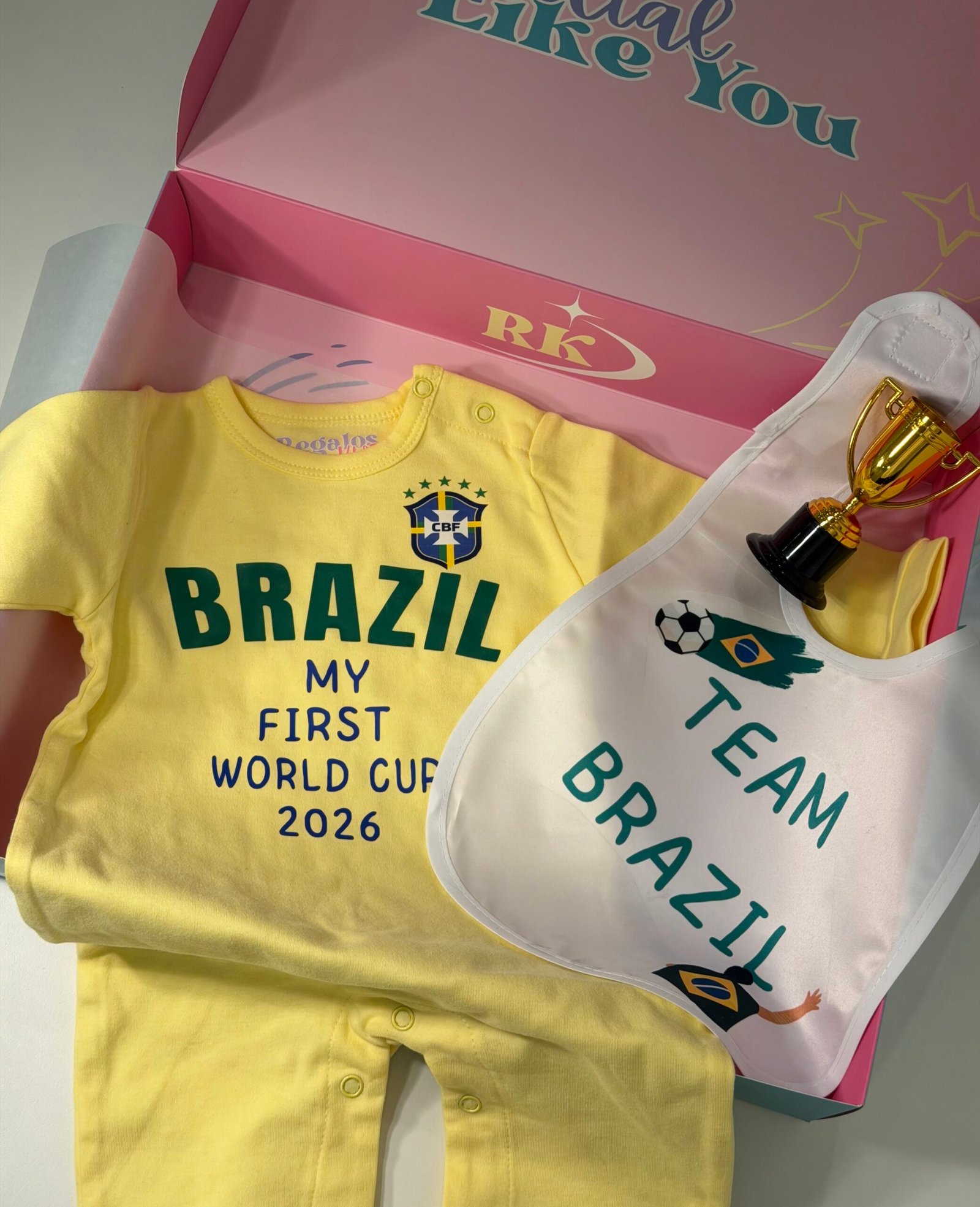 Brazil Baby World Cup Onesie - Image 2