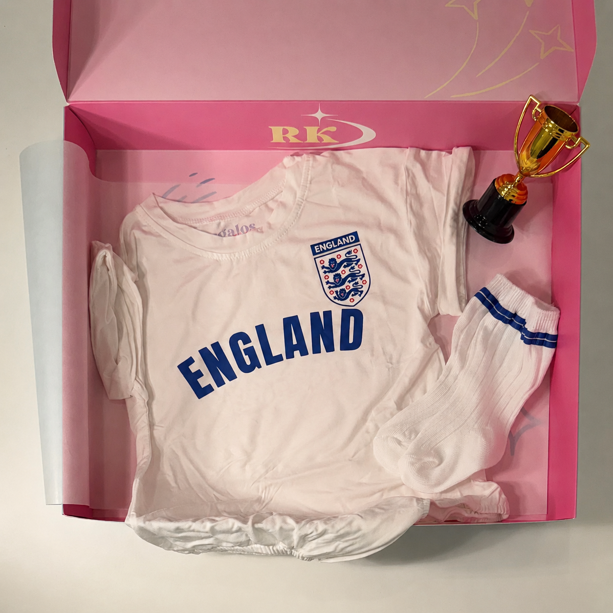 White Tshirt Baby Soccer Set