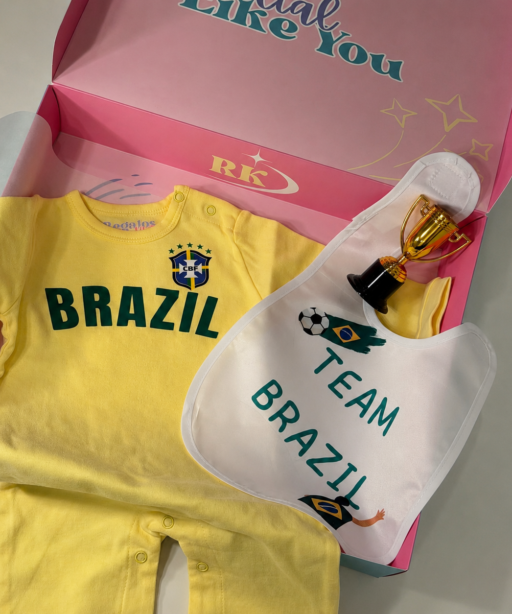 Brazil Baby Soccer Onesie