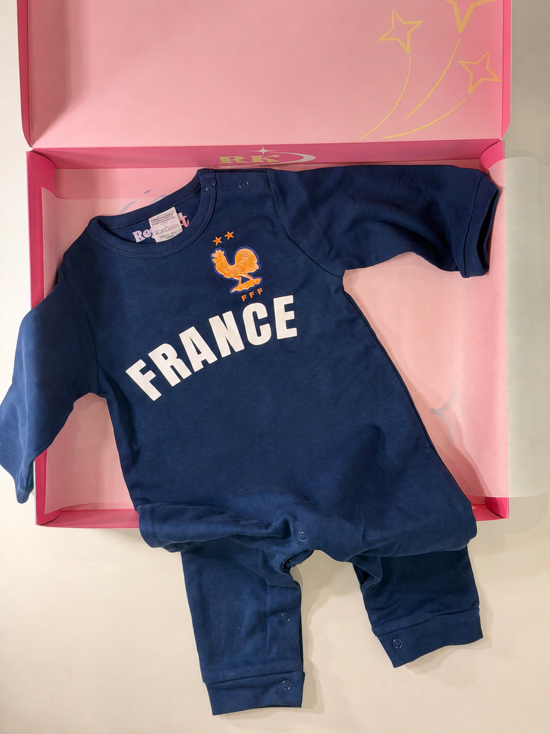 France Baby Soccer Onesie