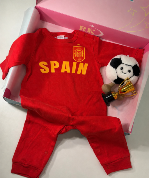 Spain Baby Soccer Onesie