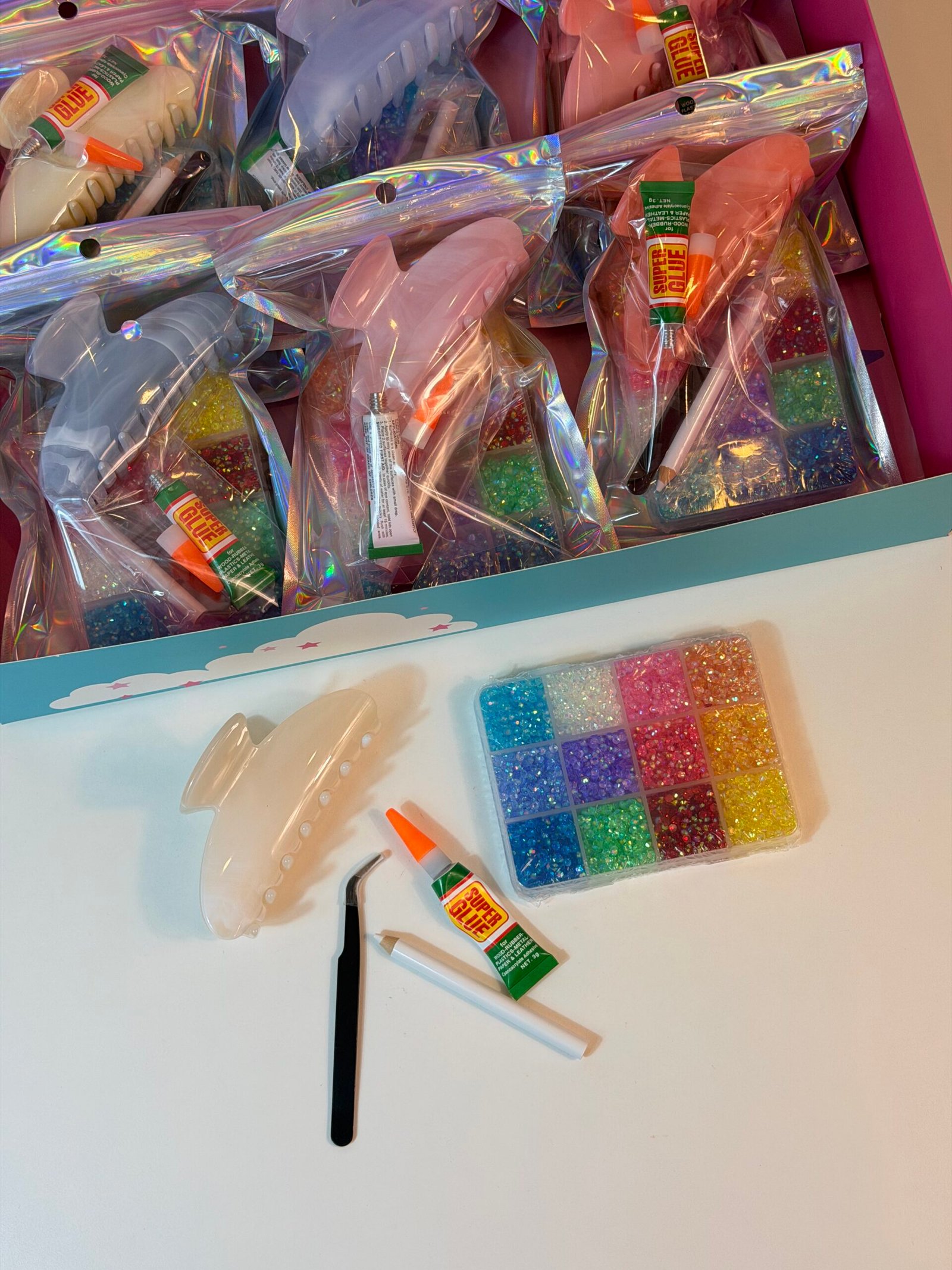 Rainbow Bedazzling Hair Clip Kit Giveaways