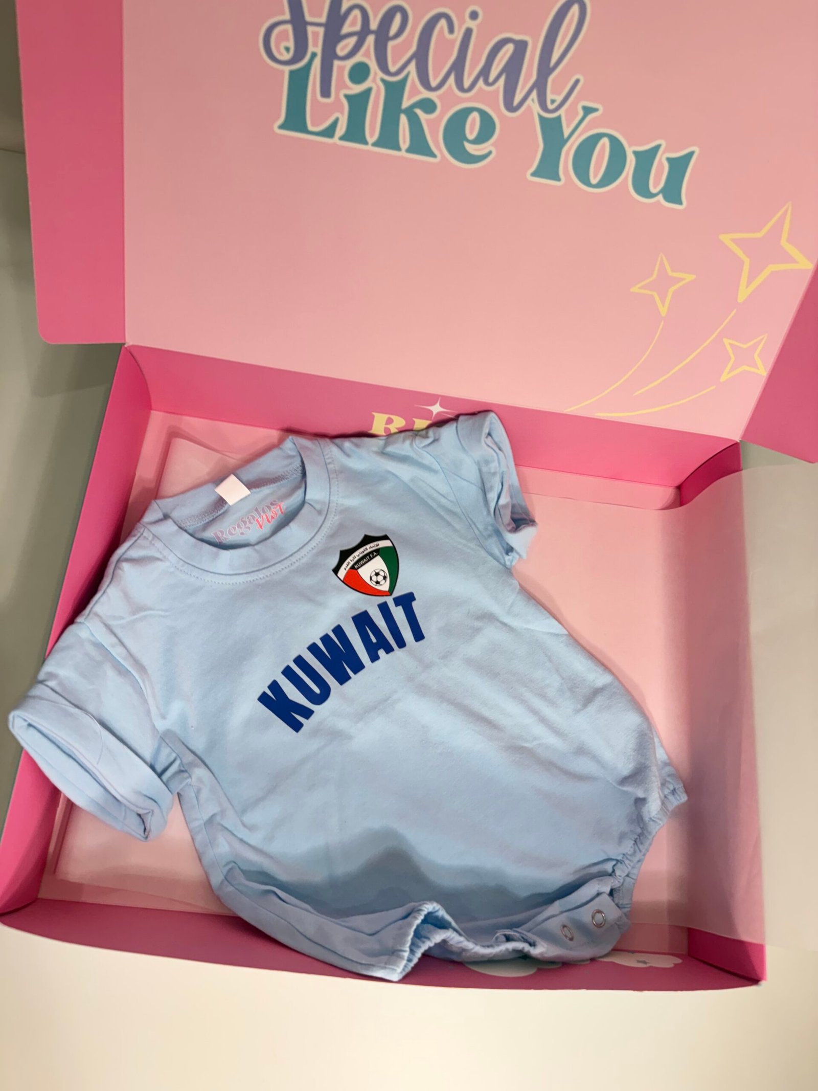 Kuwait Baby Soccer Blue T-shirt