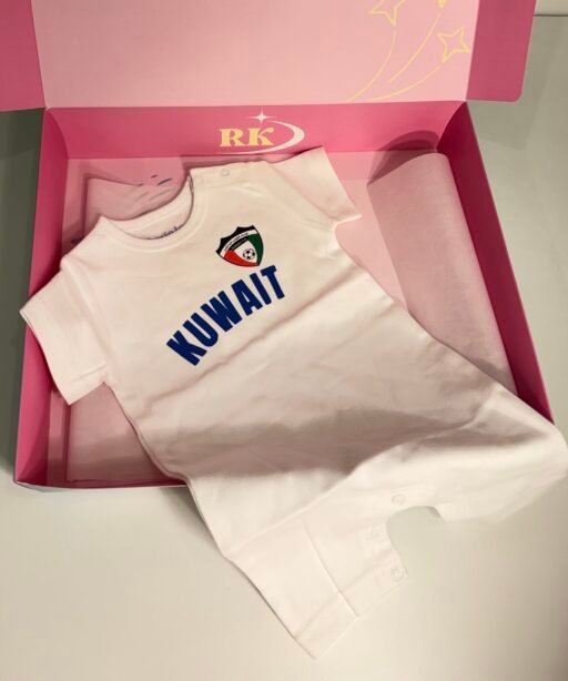 Kuwait Baby Soccer Half Sleeve Overall